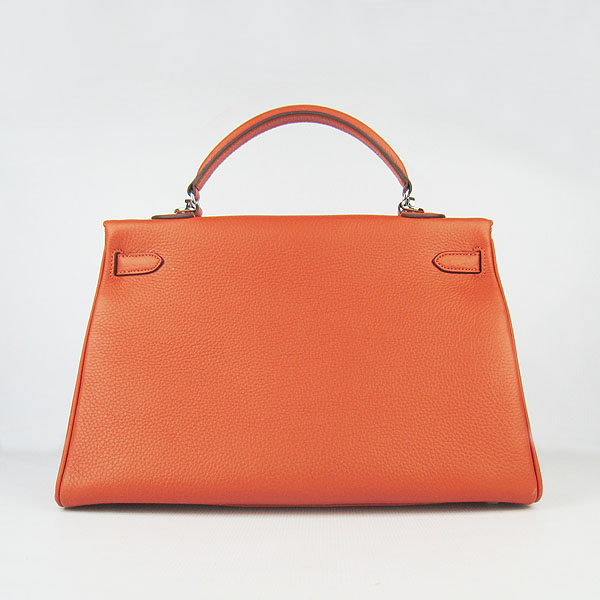 High Quality Hermes Kelly 35cm Togo Leather Bag Orange 6308